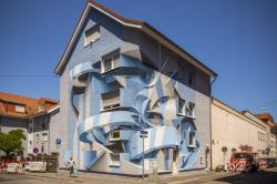 Grafite e arte abstrata: murais de ilusão de ótica incríveis, pelo artista italiano Peeta